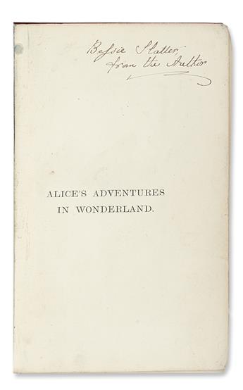 (CHILDRENS LITERATURE.) CARROLL, LEWIS [Dodgson, Charles Lutwidge]. Alices Adventures in Wonderland * Through the Looking-Glass.